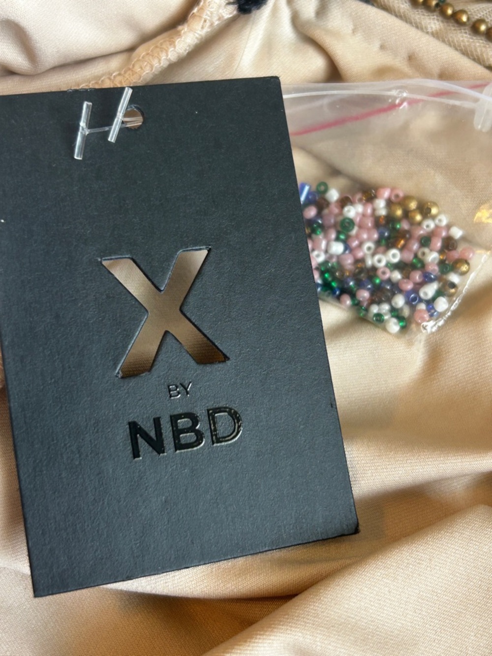 NWT X NBD Kenya Beaded Halter Mini Dress S MSRP $545 - Picture 12 of 14